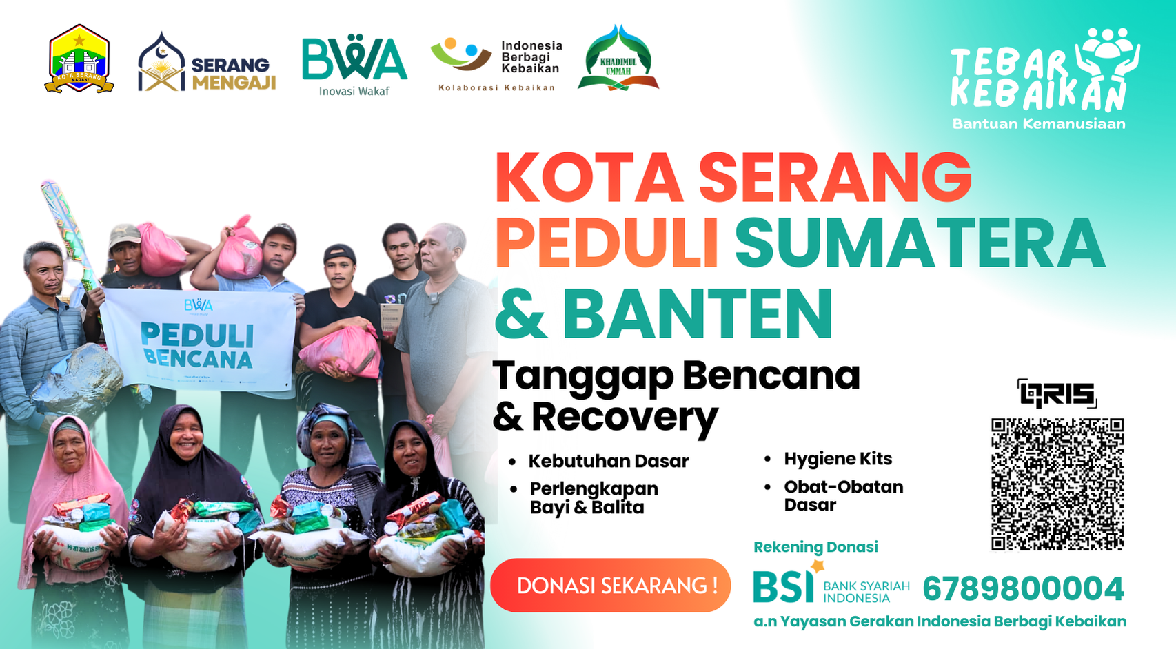 Program Peduli Sumatera; Tanggap Bencana & Recovery